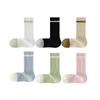 Women's Spring & Autumn Cotton Socks - Breathable, Sweat-Absorbent, Anti-Odor for Sports, Running, and Fitness