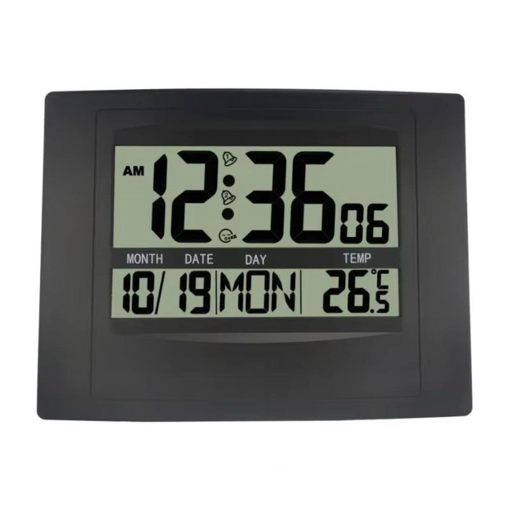 

Large Display Digital Wall Clock Date Display Week Display LCD Alarm Clock TEMP Display 2 Alarms Table Clock