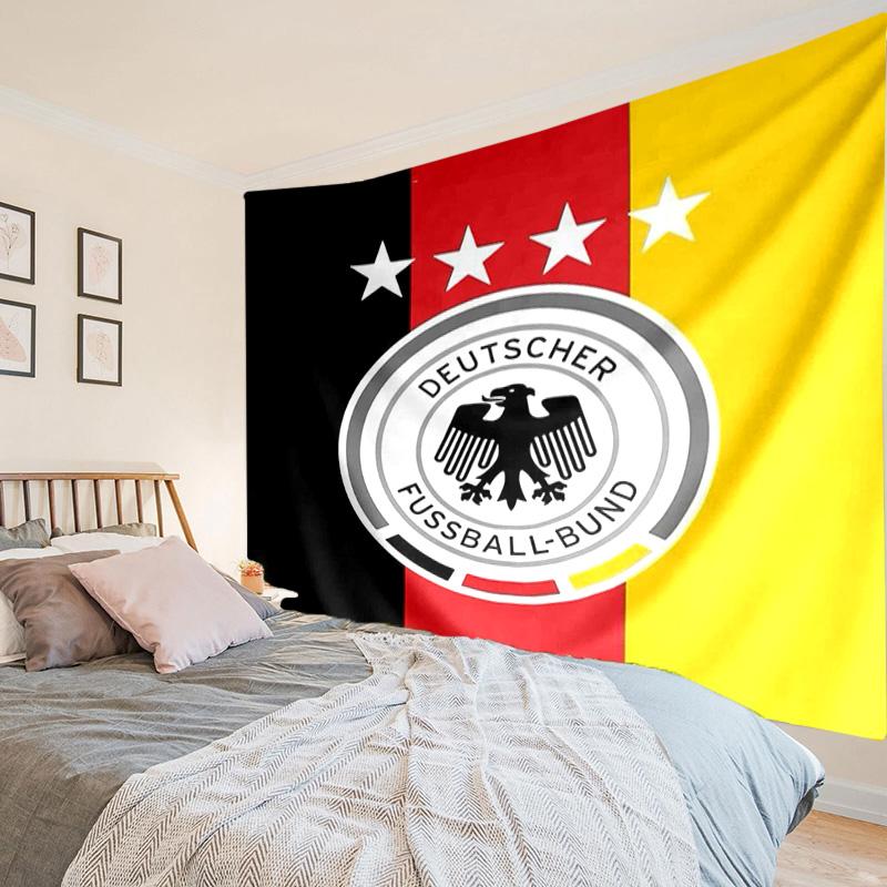 1 Stück Frankreich Fußball-Emblem Wandteppich zum Aufhängen für Schlafzimmer, Wohnzimmer, Spielzimmer, Dekorations-Kunstzimmer Wandteppich Feiertags- und Geburtstagsgeschenke