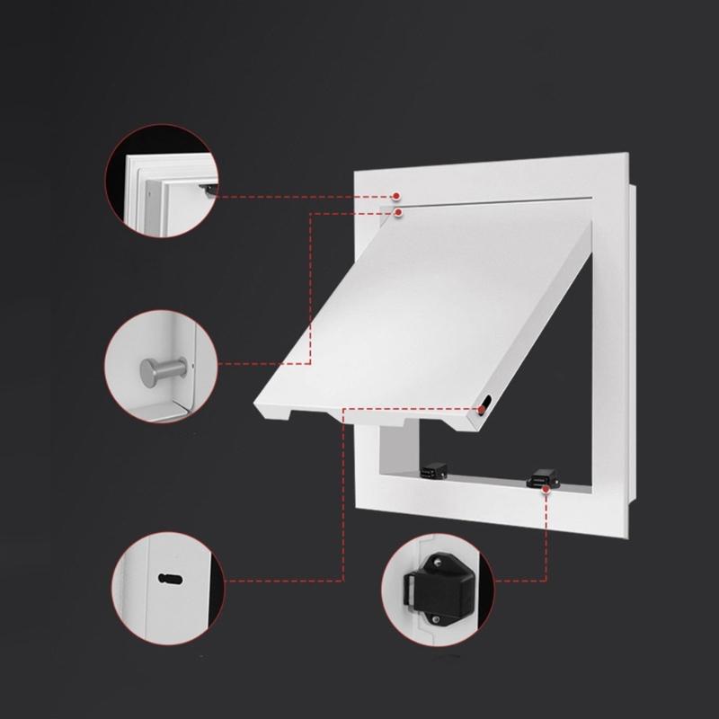Smoothed Aluminum Push Activated Open Air Check Door Panel Perfect For Residential And Commercial Locations