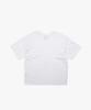 Liomeu Curved Incision Washed Short Sleeve T-Shirt_White