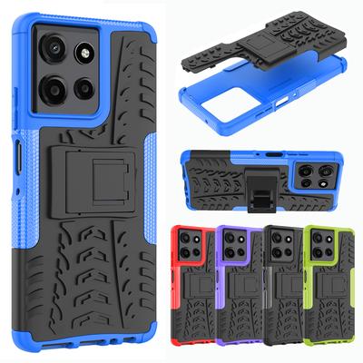 Hybrid TPU/PC Hülle für Motorola Moto G Power (2025) Robustes Armor Zweilagiges Stoßfestes Kickstand Robuste Gummihülle für Motorola Moto G Play (2025)