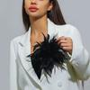 Broșe Corsaj Elegante cu Pene Broșă Mare Insignă cu Pene Broșe Lapel cu Flori pentru Femei Petrecere de Nuntă