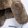 Hasenfell Lei Feng Mütze Herren Winter Fellmütze Verdickt Outdoor Warm Ohrenschutz Mittelalterliche und Ältere Baumwollmütze