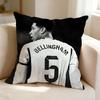 Federa per Cuscino Quadrata Double-Sided Sofa Cushion Cover Camera da Letto Comodino Calcio STAR Jude Bellingham