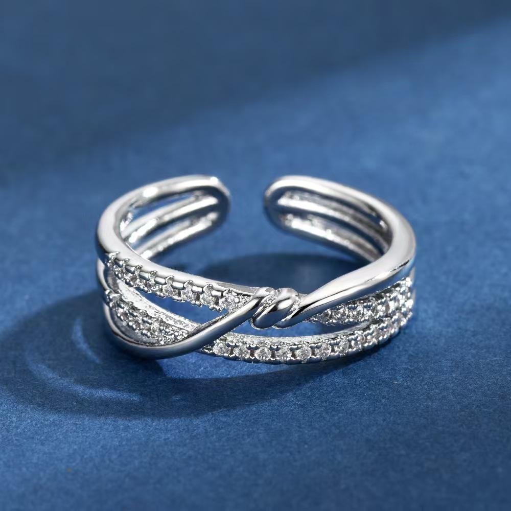 Minimalist Geometric Open Ring for Women - Niche Design, Versatile High-End Style