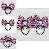 Platinum Jubilee Union Jack Bow Tie Headband Hairband For Men And Women Perfect For Celebrations
