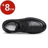 Fashion Leather Elevator Sneakers Men Comfortable Breathable Casual Shoes Height Increase Insole 8cm Lift Men Shoes