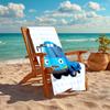 1pc Tayo The Little Bus2 Beach Towel, Comfortable and Thick, and Swimming/Bath/Picnic/Camping Towel, Suitable for Seaside Beaches