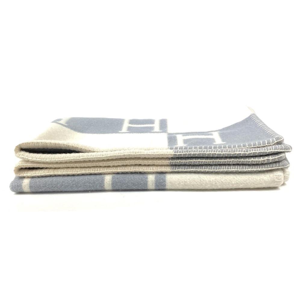 Hermes Avalon Plaid Logo Blanket Interior Throw Plaid Blanket