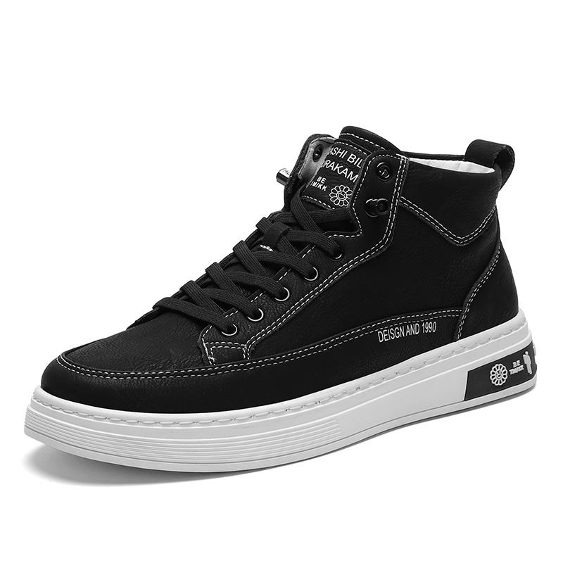 

Мужская повседневная обувь, модные кожаные мужские ботинки, плоские дышащие мокасины, высокое качество, дизайнерский стиль, для отдыха, прогулки, ботильоны, базовые ботинки 41