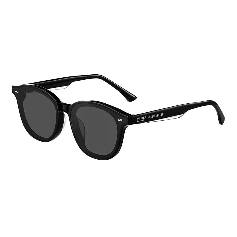Helen Keller H5285 Retro Round Polarized Sunglasses