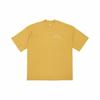 Letter Print Dopamine Pullover Short-Sleeve T-Shirt for Men In Yellow