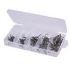 50PCS with Barbed Fishing Treble Hook Sharpened Round Bend Hook Treble Hook  Fishing Enthusiasts
