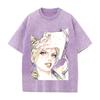 JoJo's Bizarre Adventure Jolyne Cujoh Kleidung Herren Damen Kurzarm T-Shirts Gewaschenes Baumwoll-T-Shirt Vintage Oversized Streetwear