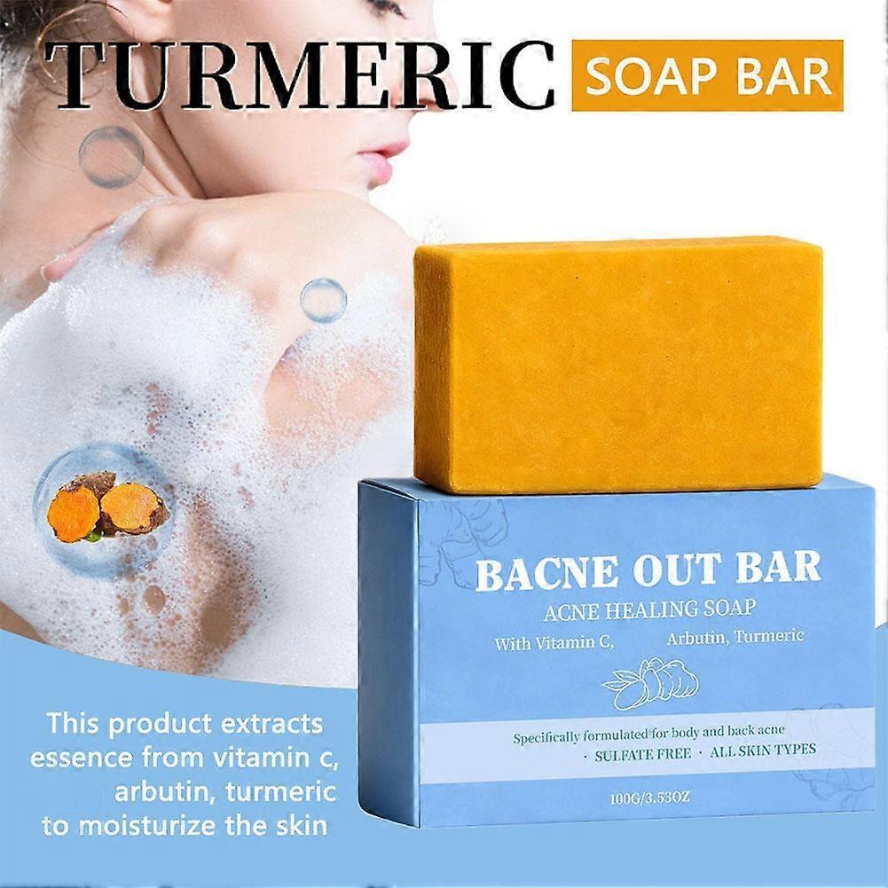 Bacne Out Bar Turmeric Vitamin C Soap Exfoliating for Back Face Acne