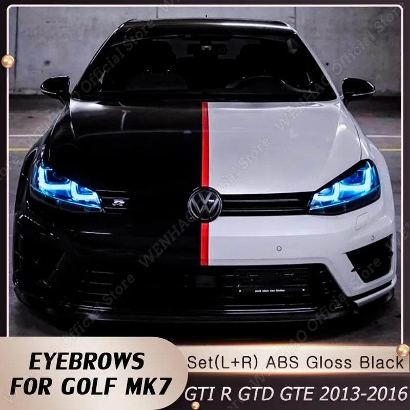 L+P Stínítka světlometů auta ABS Samolepky Krytky pro VW GOLF 7 7.5 VII MK7 MK7.5 GTI R GTE GTD Příslušenství Body Kit 2013-2020
