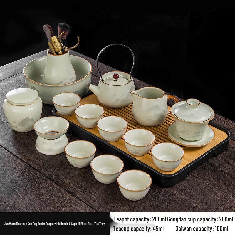 Luxury Ru Kiln Ceramic Tea Set