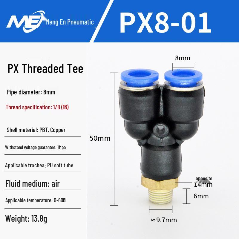 Copper Corrosion-Resistant Pneumatic Quick Connector Fitting for Air Compressors