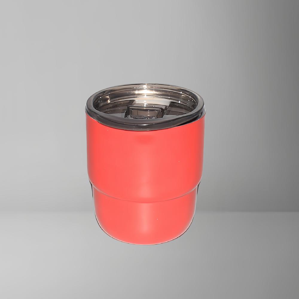 

Мини-переносная кружка для путешествий из нержавеющей стали 304 с двойными стенками, термос-чашка, креативная подарочная кружка с крышкой, термос-бутылка для кофе 250ml красный