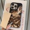 Nahaufnahme Sika-Hirsch Illustration Muster TPU Hülle für iPhone 17 Pro Max 16 15 14 13 12 11 XS XR X 7 8 Plus Stilvolle TPU Weiche Abdeckung