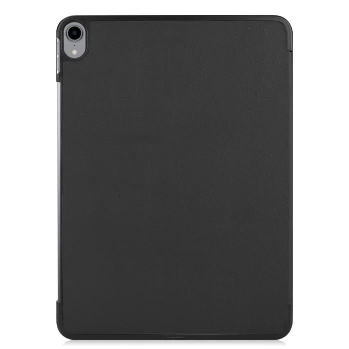 Coque iPad Pro 11" - MOONMINI - Tri-Fold Slim Fit - Cuir PU - Noir