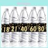 Birthday Party Bottle Stickers Kit With Black Gold Theme For Age Celebrations In Europe Style