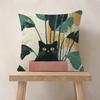 Fodera per Cuscino Gatto Camera da Letto Verde Artistico e Fodera per Cuscino Divano Decorazione Stanza Casa Regalo per Bambini