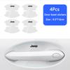 Car Door Handle Protective Film Transparent Anti-Scratch Sticker For Jeep Wrangler Grand Cherokee Wk2 Avenger Compass Gladiator AMV1