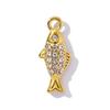 3pcs/Lot Stainless Steel Rhinestone Shell Starfish Crab Pendant Seahorse Dolphin Turtle DIY Charms Necklace Making Women Jewelry