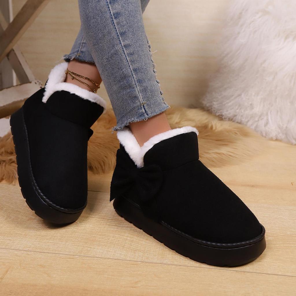 Autumn and Winter Women's Short Boots Snow Boots Non-Slip Flat Shoes Warm Shoes