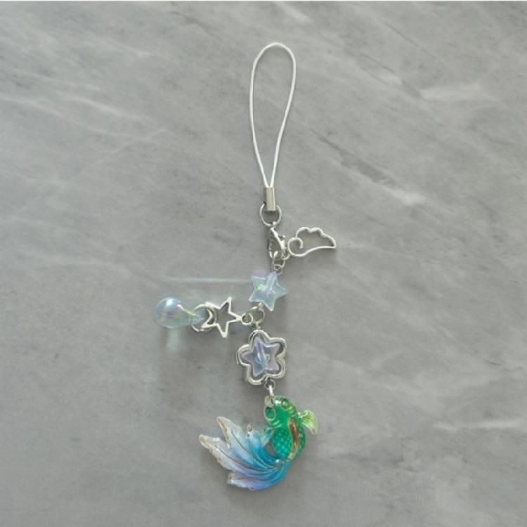 Multipurpose Fish Star Bead Phone Charm Pendant Versatile Keychain Accessory for Bags and Wallets Travel Friendly