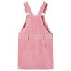 Salopette robe - vidaXL - Velours - Rose clair - 1,5 à 10 ans - Bretelles réglables