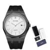 Mens Watches Classic Sports Fashion Design Quartz Movement Silicone Strap 30M Waterpoorf Casual Wirstwatch Elegant Watch