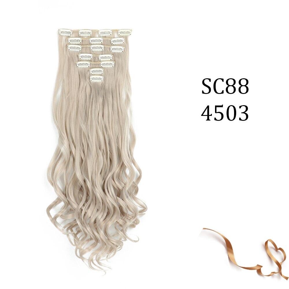 MERISIHAIR Piesă de extensie pentru păr clemă apă ondulată păr lung Negru auriu maro Piesă de extensie pentru păr agrafă sintetică