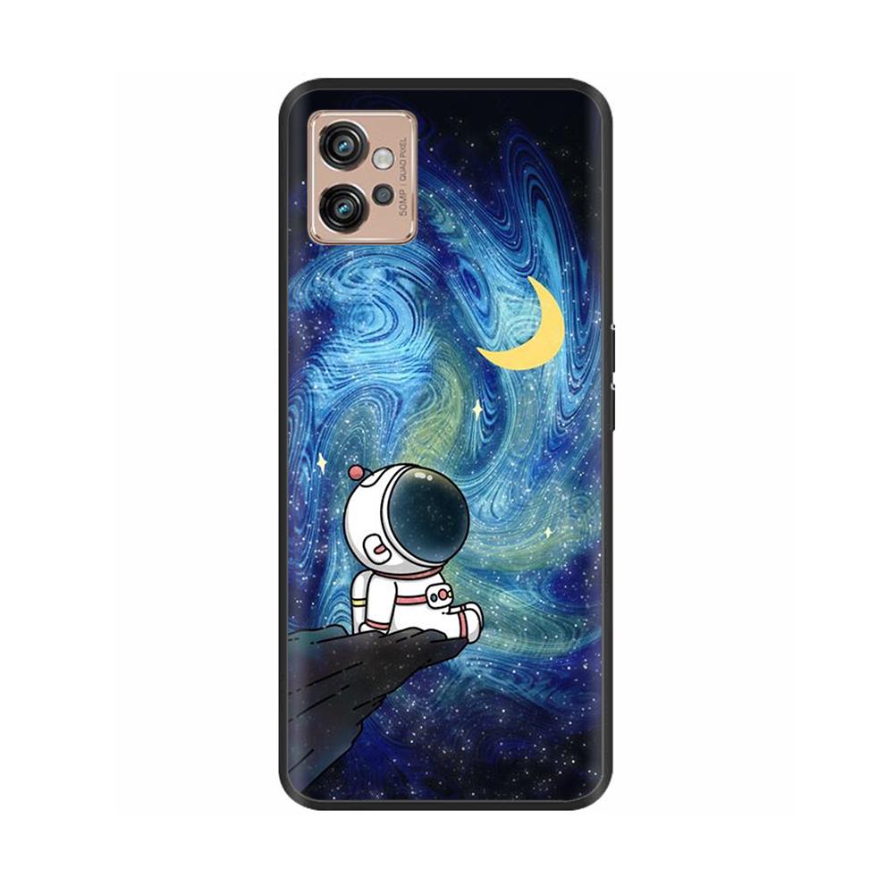 Für Motorola Moto G32 Handyhülle Mode Weiches Flüssigsilikon Vollschutz Rückabdeckung Für Moto G32 MotoG32 G 32 Funda Schalen