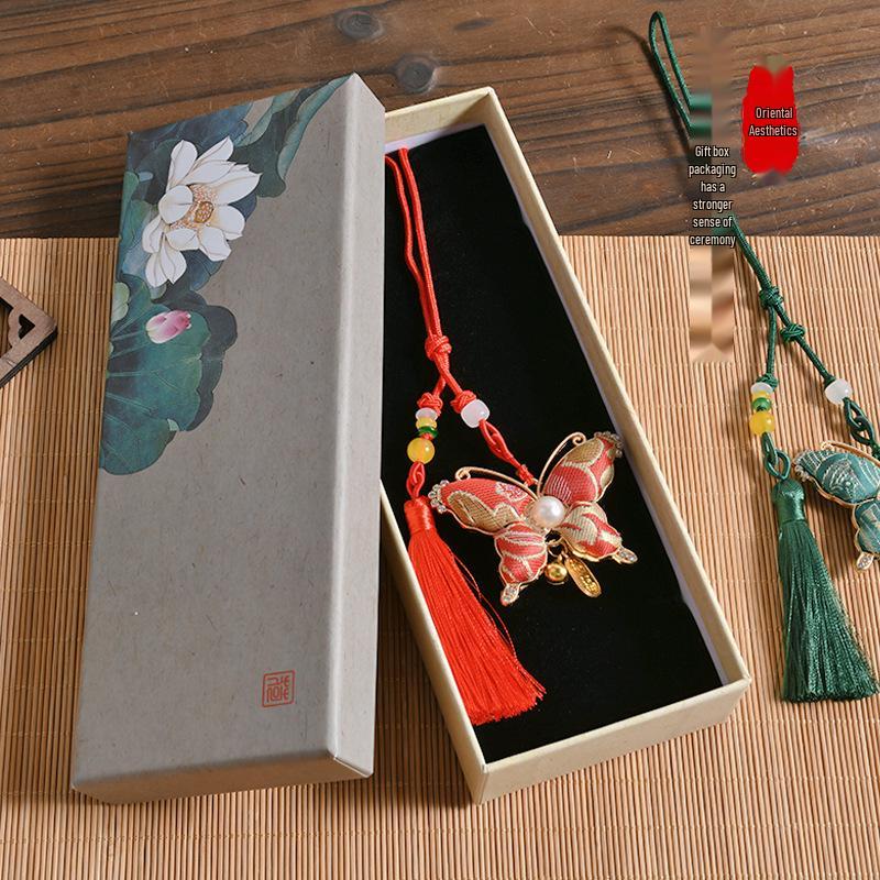 DIY Butterfly Brocade Pendant Kit - Handmade Car Accessory & Dragon Boat Festival Souvenir