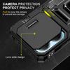 Husă Telefon cu Inel Metalic Magnetic Pentru Xiaomi Redmi Note 14 13 12 11 Pro Note 14S 14C 13C Protecție Cameră Glisantă