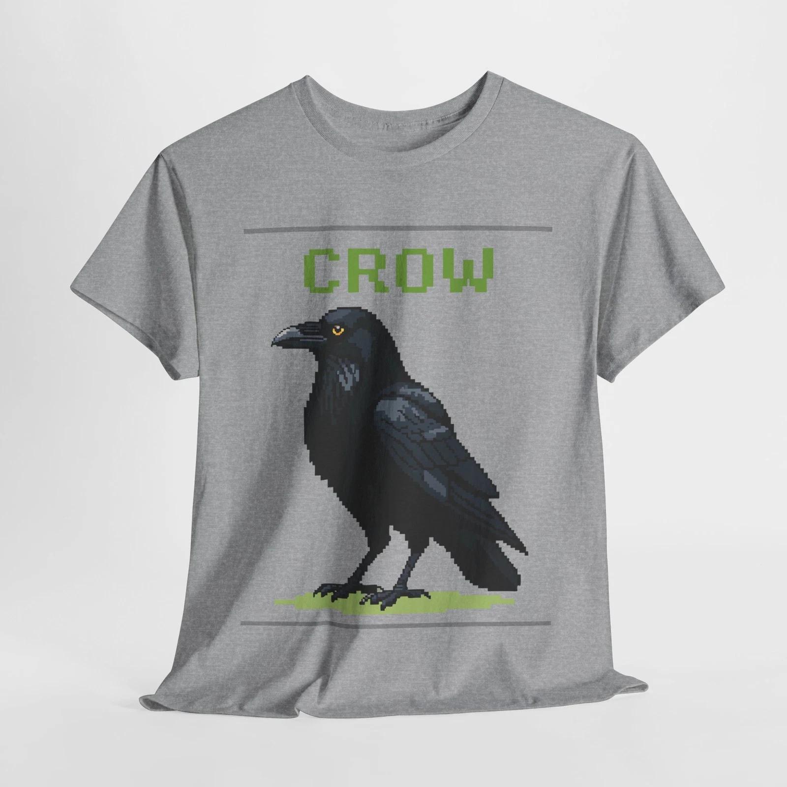 

Unisex Crow Tee - Dark Graphic Cotton Shirt for Urban Casual Outfits S