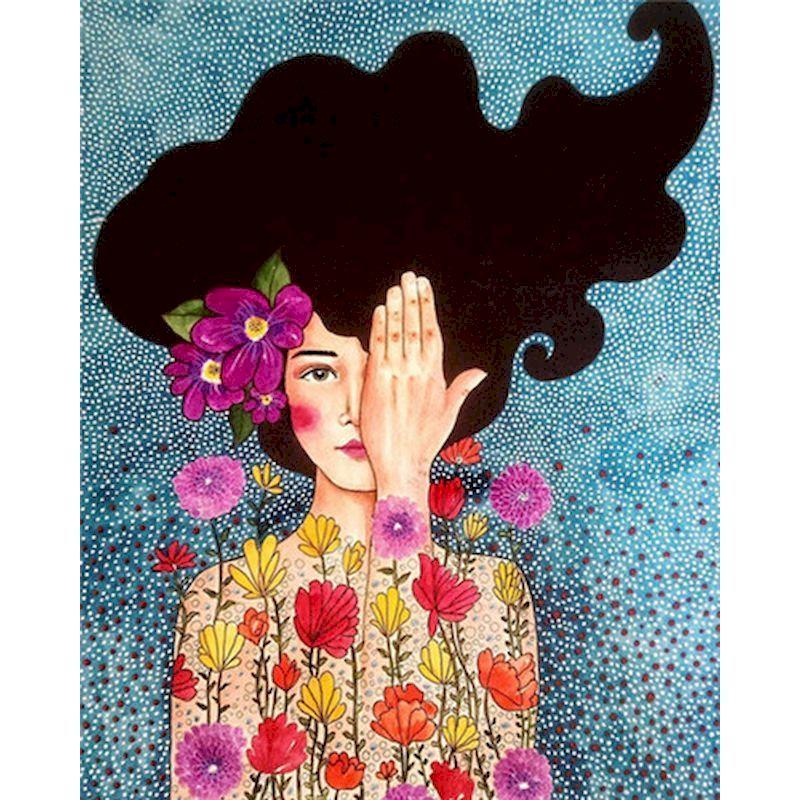 GATYZTORY 60X75cm Painting By Numbers Girl DIY Picture Paint By Number Figure Drawing On Canvas HandPainted Art Home Decor