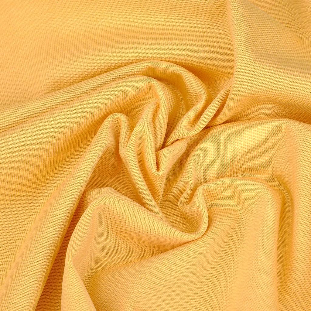 300g Heavyweight Combed Cotton Double Yarn T-Shirt Fabric - Smooth, Trendy, Pure Cotton Sweat Cloth