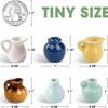 Magnetic Mini Ceramic Vase Ins Style Creative Fridge Decoration Glass Vase Home Desktop Ornament Simple Gift