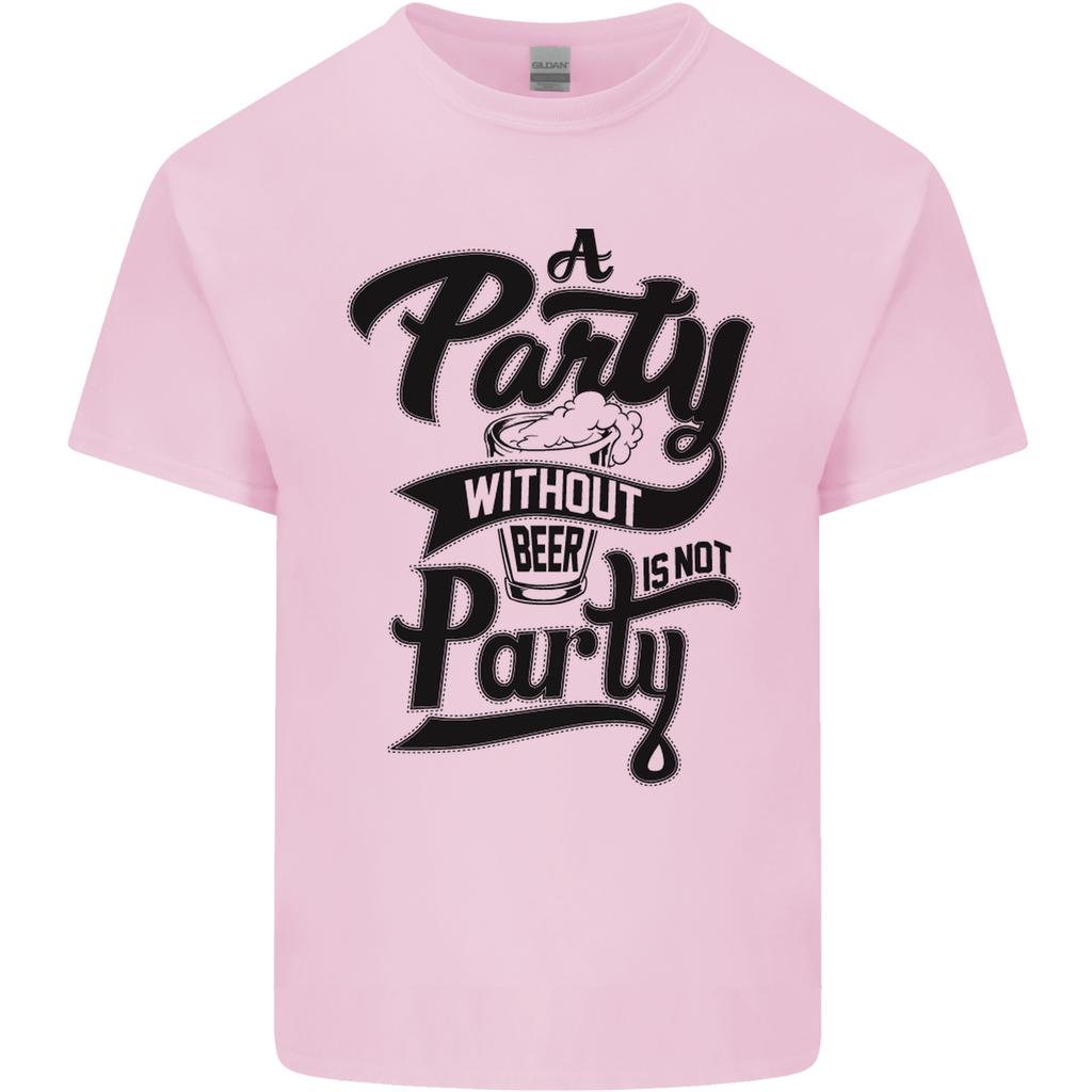 A Party Without Beer Alcohol Funny Beer Gin Unisexs Light Cotton TShirt