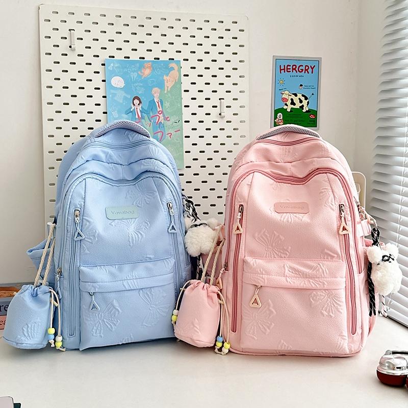 

Студентський шкільний жіночий рюкзак великої місткості білий