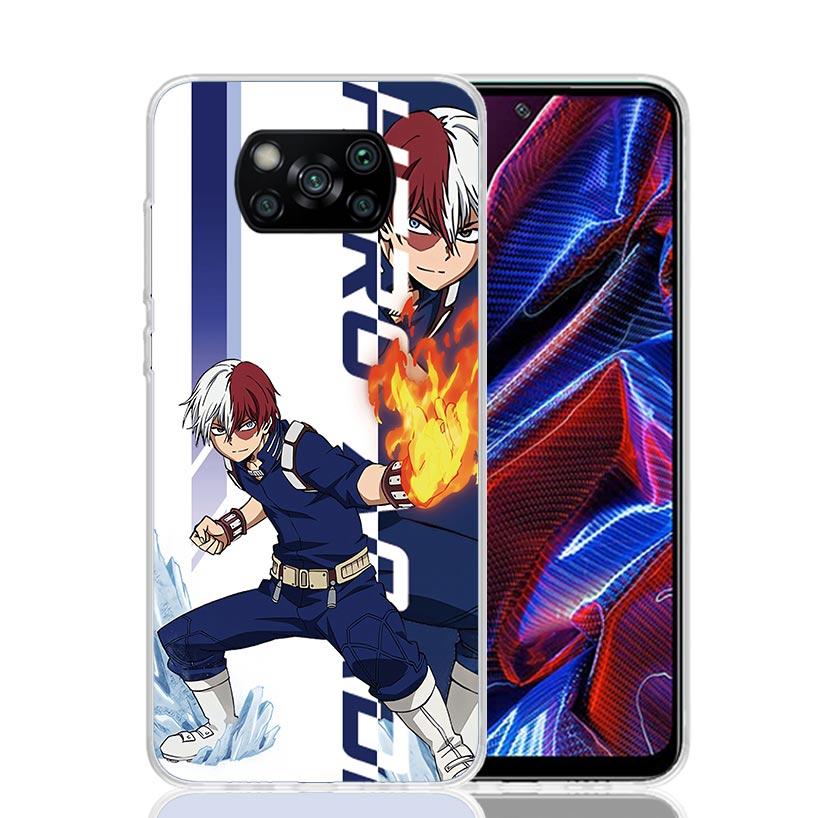 My Hero MHA Art Phone Case For Xiaomi Poco X7 X6 X5 Pro F7 Ultra Redmi 15C 15 13 13C 12 12C 10 10A 10C 9 9A 9C 9T Cover Poco X7