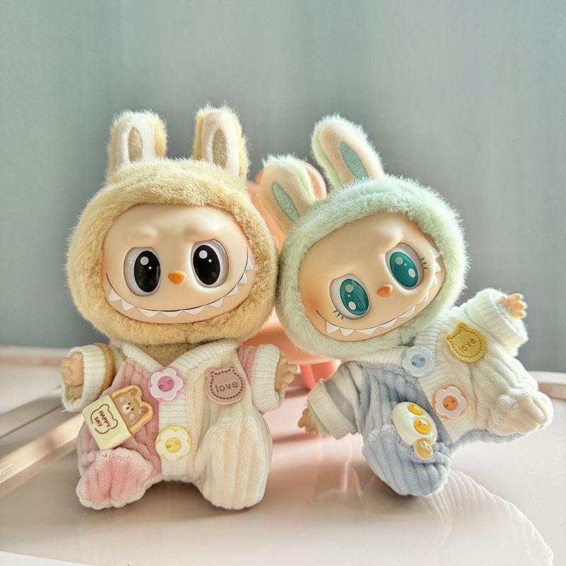 Labubu First & Second Gen Clothes Pendant: Sit Party, Climbing, and Cute Baby Outfits