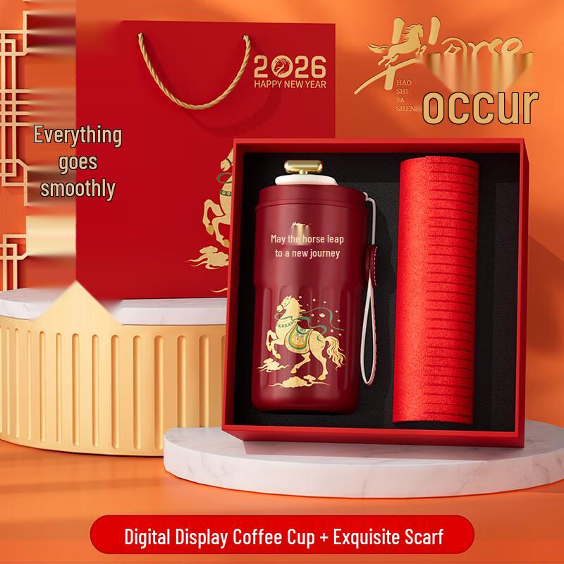 Coffee Cup and Scarf Gift Set