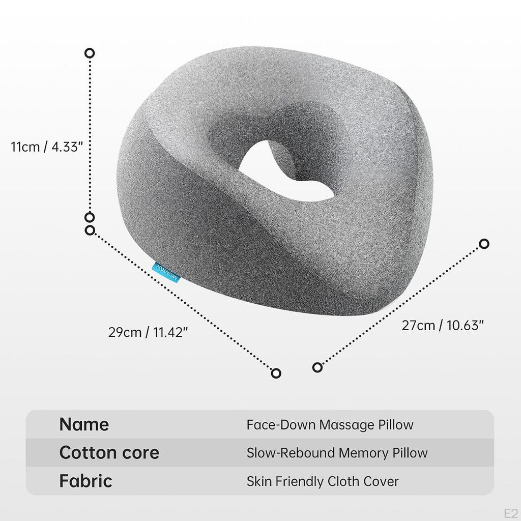 Gesichtskissen für Massage mit Memory-Schaum-Kopfstütze und waschbarem Bezug Reiseentspannung