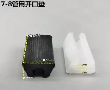 

16Pcs Durable U Shaped Chair Leg Pad Plastic Non-slip Tube Caps Anti-front Tilt Damper Stool Pipe Clamp Glides Floor Protector white