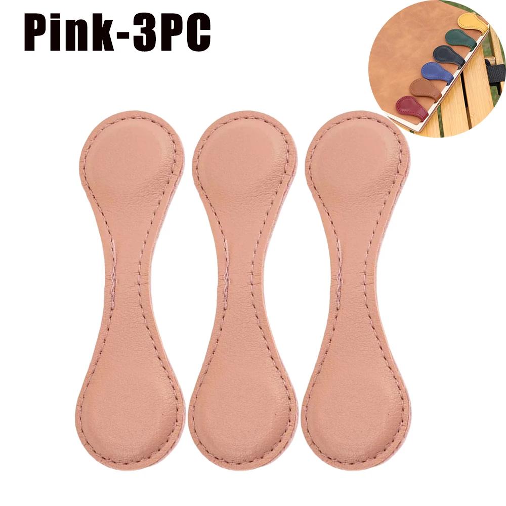 Vintage Magnetic PU Leather Bookmark Handmade Double Sided Charm Decorative Hanging Accessory for Bookworms Reading Gifts